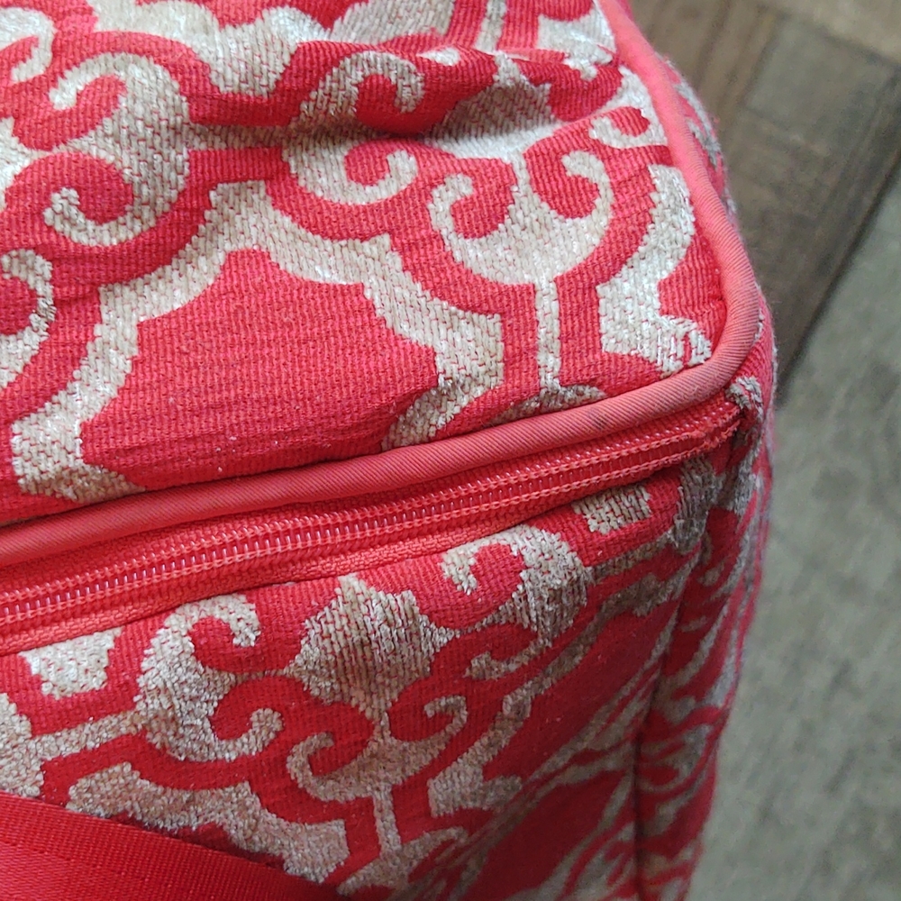 Petunia Pickle Bottom Diaper Bag Backpack Orange And Beige Tapestry - Picture 16 of 17